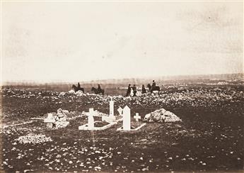 ROGER FENTON (1819-1869) General view of Balaklava, the hospital on the right * Officers on the look out at Cathcarts Hill.